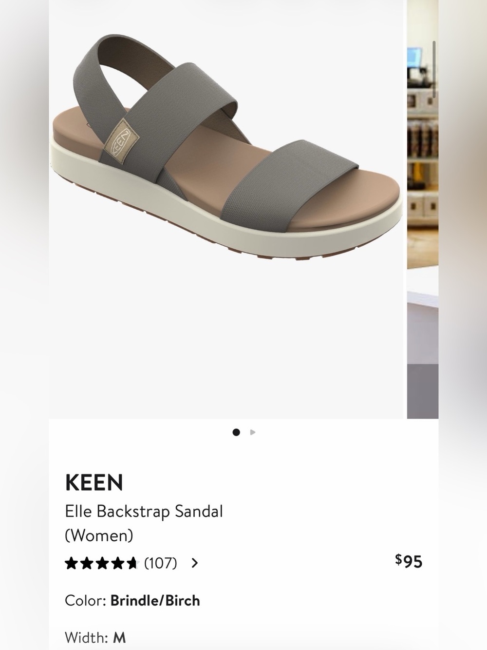 NWOT Keen Elle backstrap sandal - Picture 3 of 6